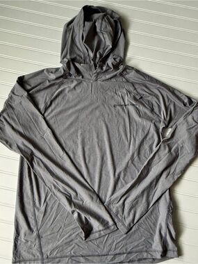 Vineyard Vines Men's Light Gray Hooded Long-Sleeve Pullover